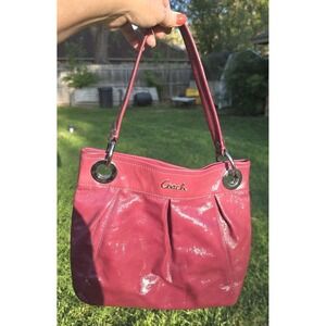 Coach Ashley Leather Hippie Crossbody Shoulder Bag in Ginger Beet Medium F17605